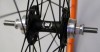 28" Laufradsatz Novatec Fixie schwarz- Rigida DP18 - Orange -fixed/free